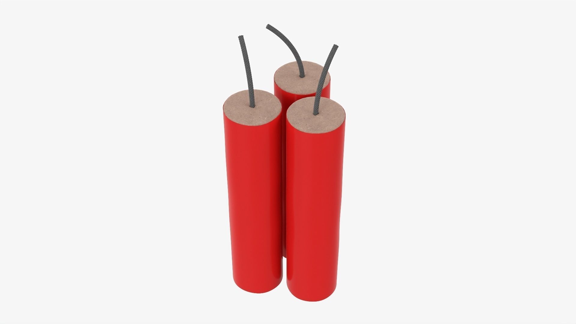 Firecracker fireworks 03 3D model_1