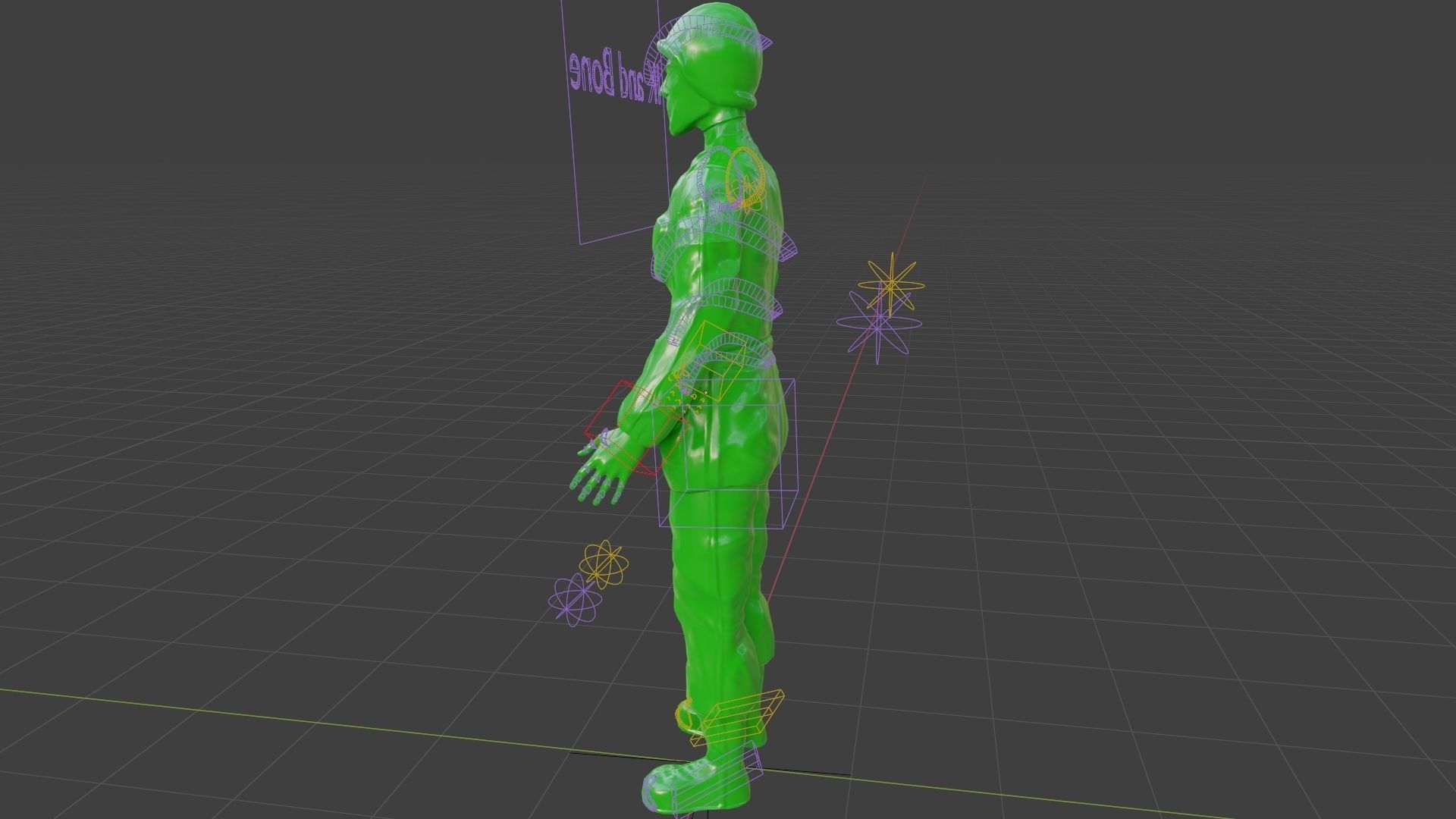 Rigged Green Army Men  Low-poly 3D model_45
