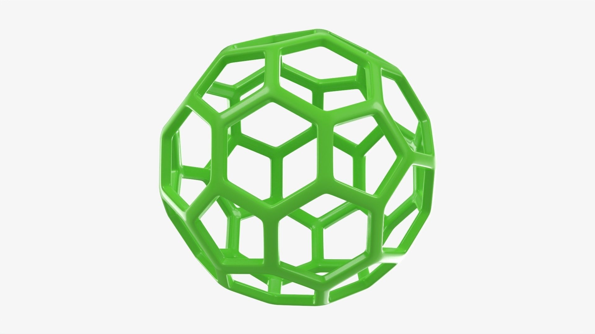 Lattice sphere 3D model_2