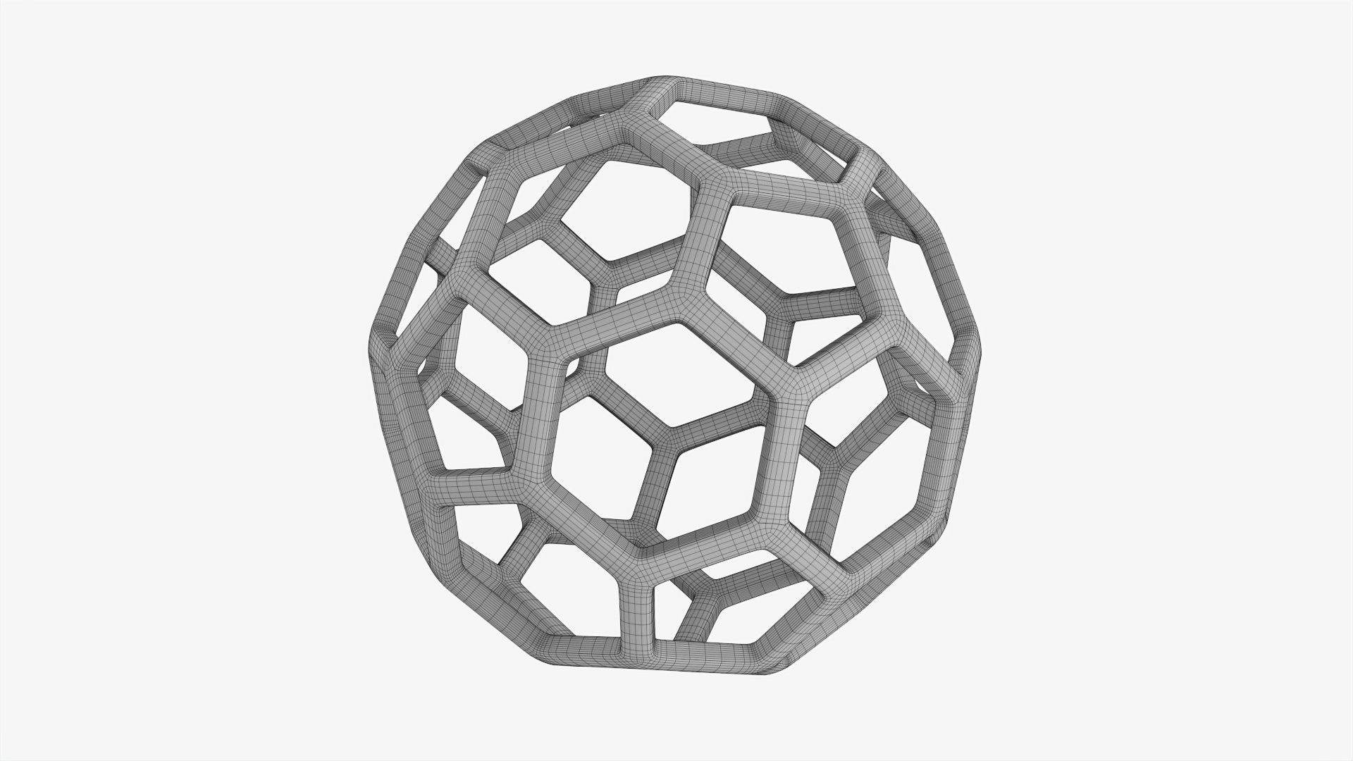 Lattice sphere 3D model_6