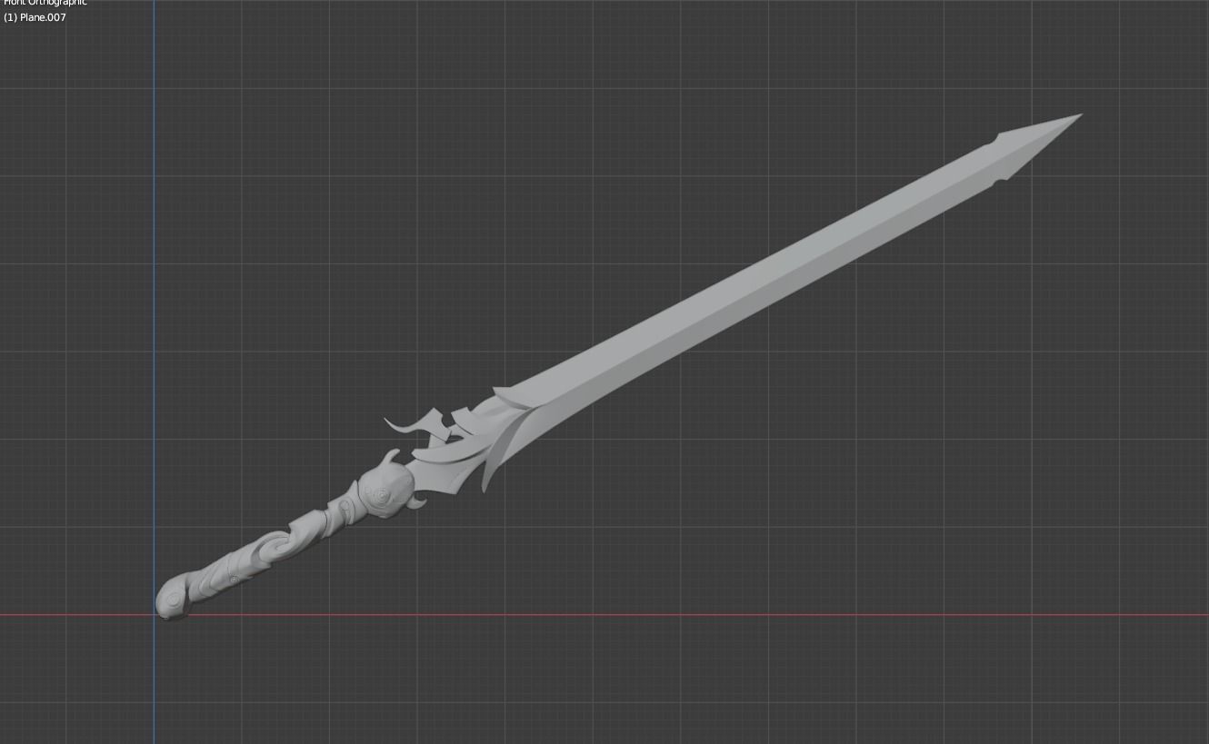 DmC Devil May Cry Dante Sword Rebellion 3D print model_2