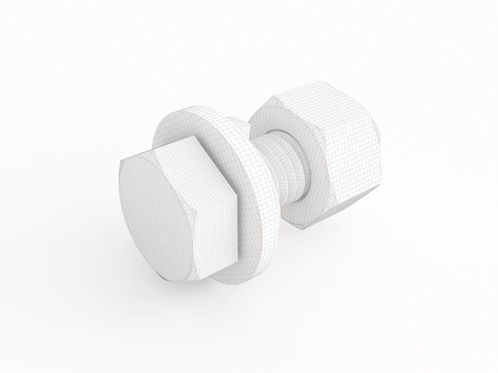 Screw 28 3D model_1