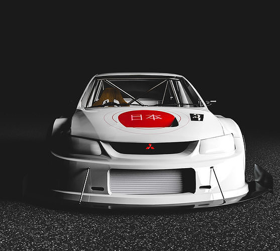Mitsubishi Lancer Evolution Free 3D model