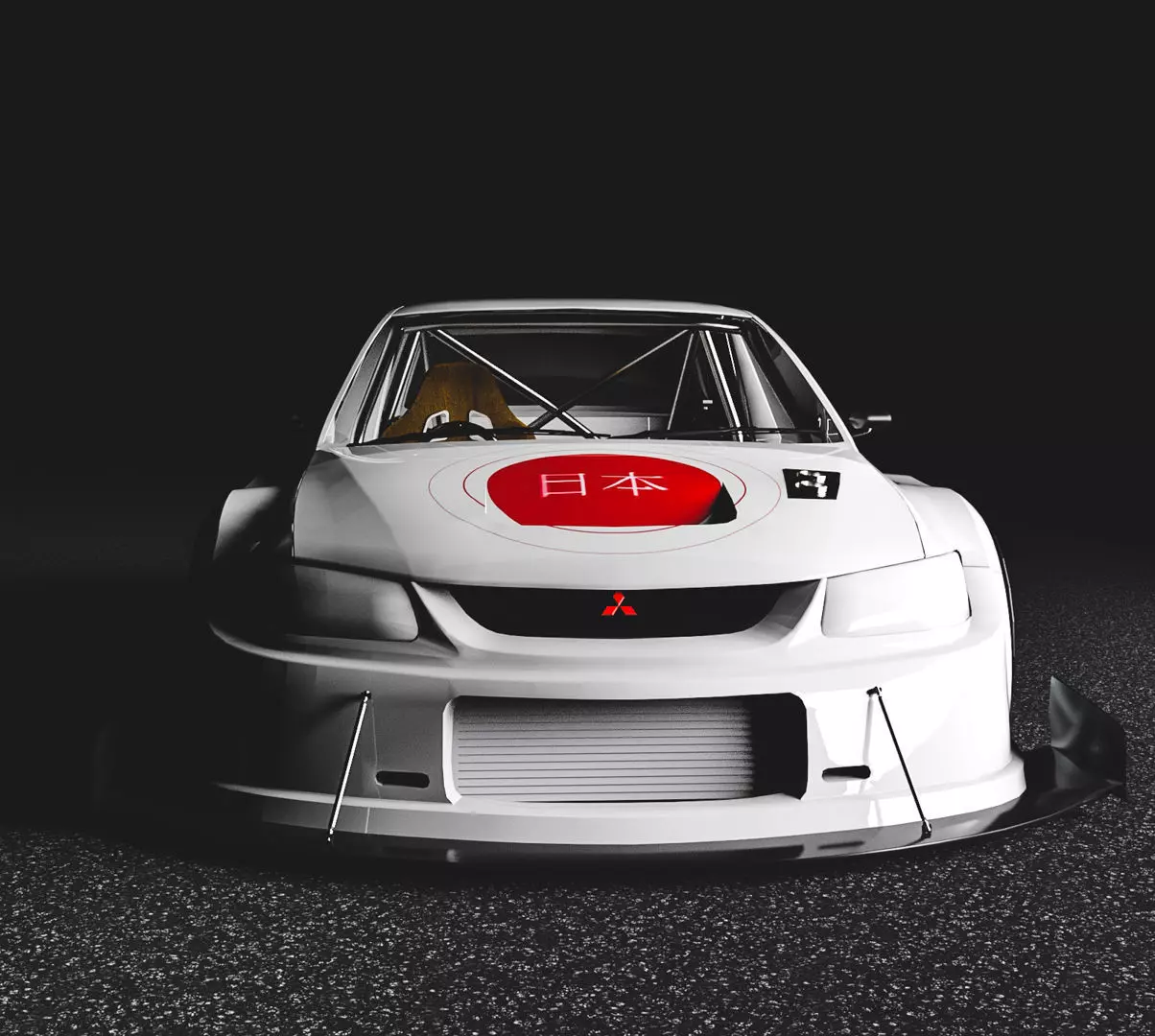 Mitsubishi Lancer Evolution Free 3D model