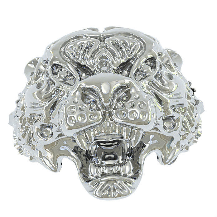 Tiger Fancy Mans ring 3D print model_7