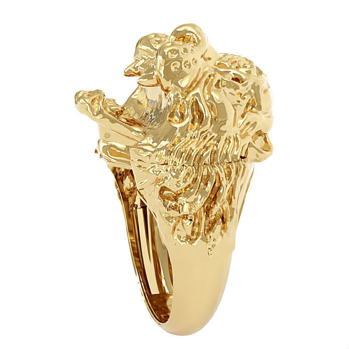 Tiger Fancy Mans ring 3D print model_2