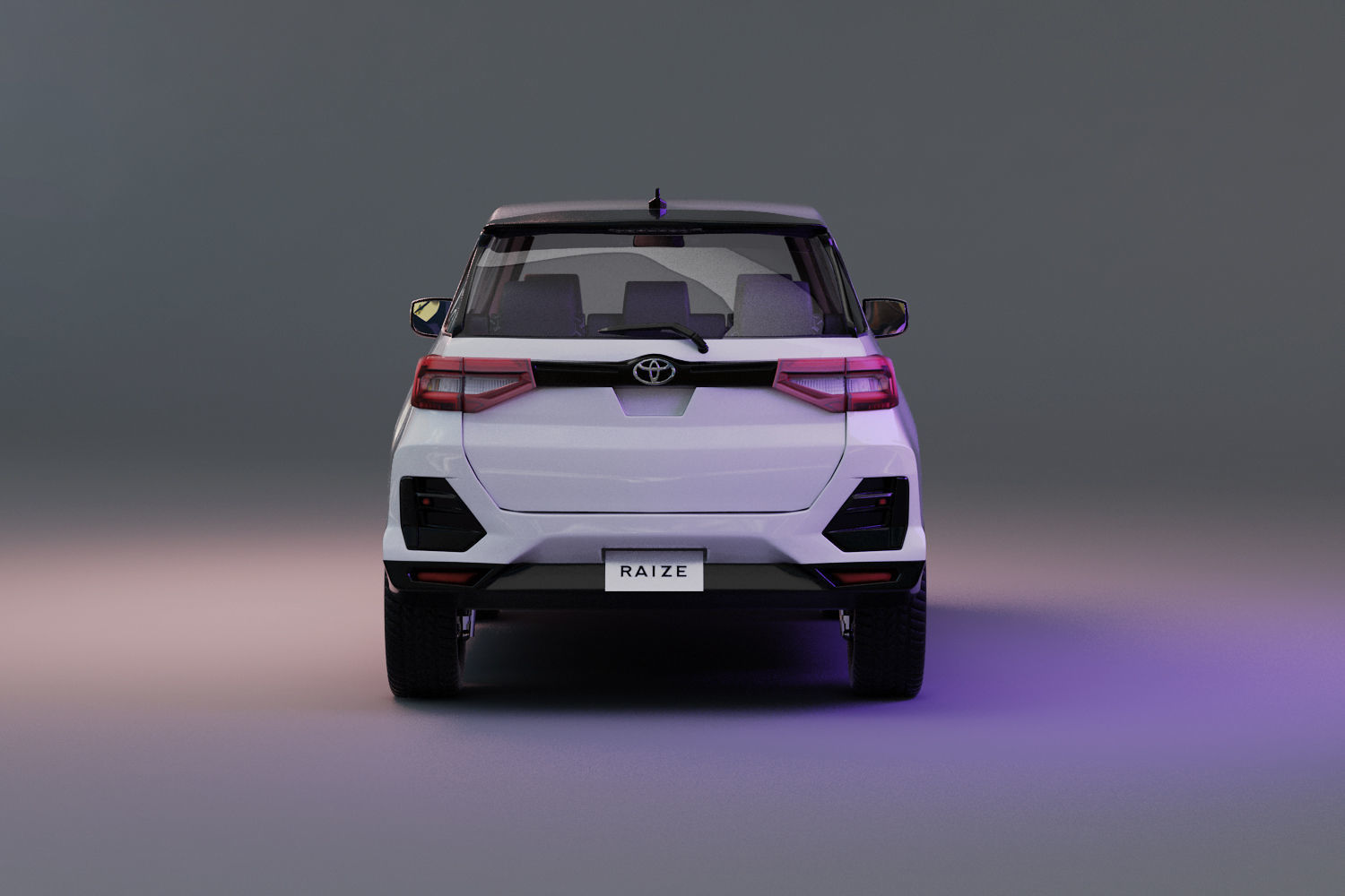 Toyota Raize  with interior  3D model_4