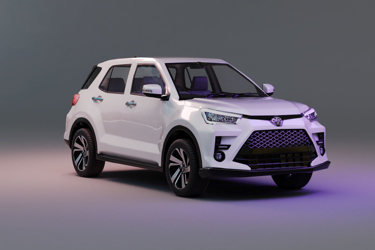 Toyota Raize  with interior  3D model_2