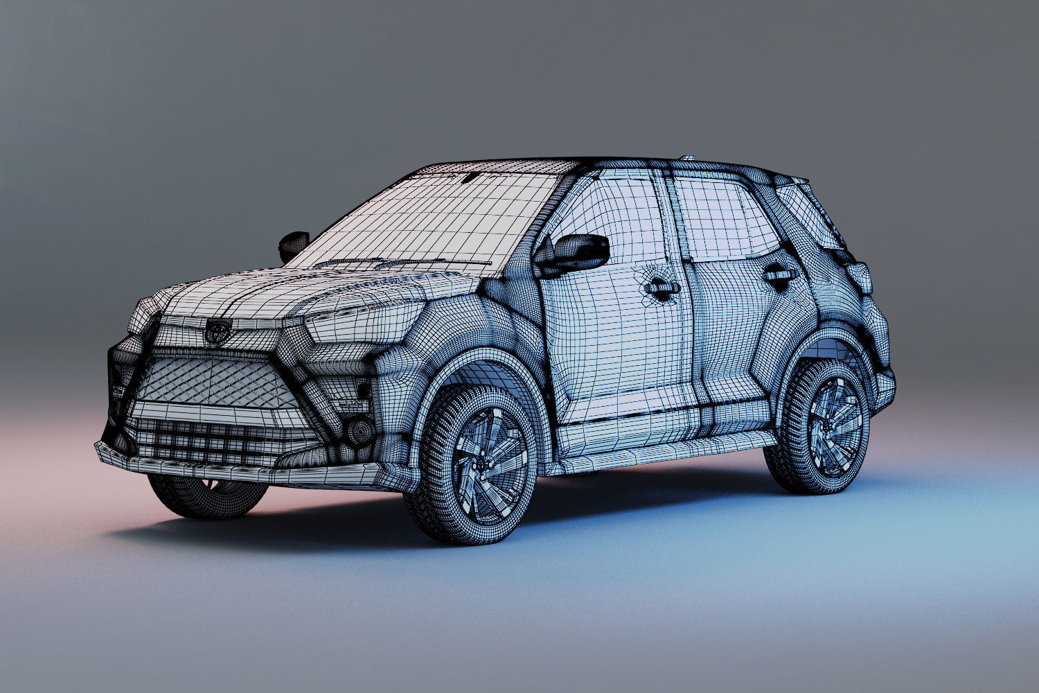 Toyota Raize  with interior  3D model_13