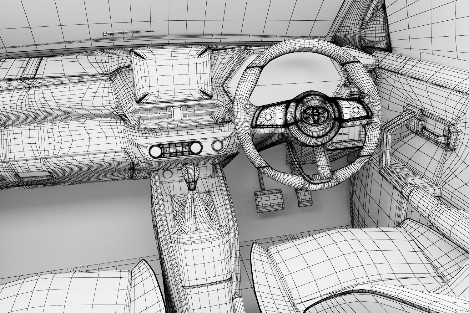 Toyota Raize  with interior  3D model_11