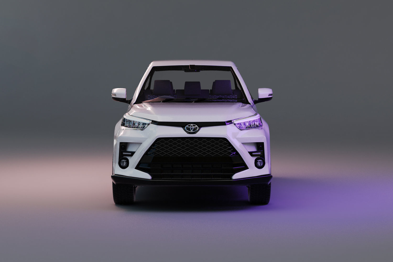 Toyota Raize  with interior  3D model_1