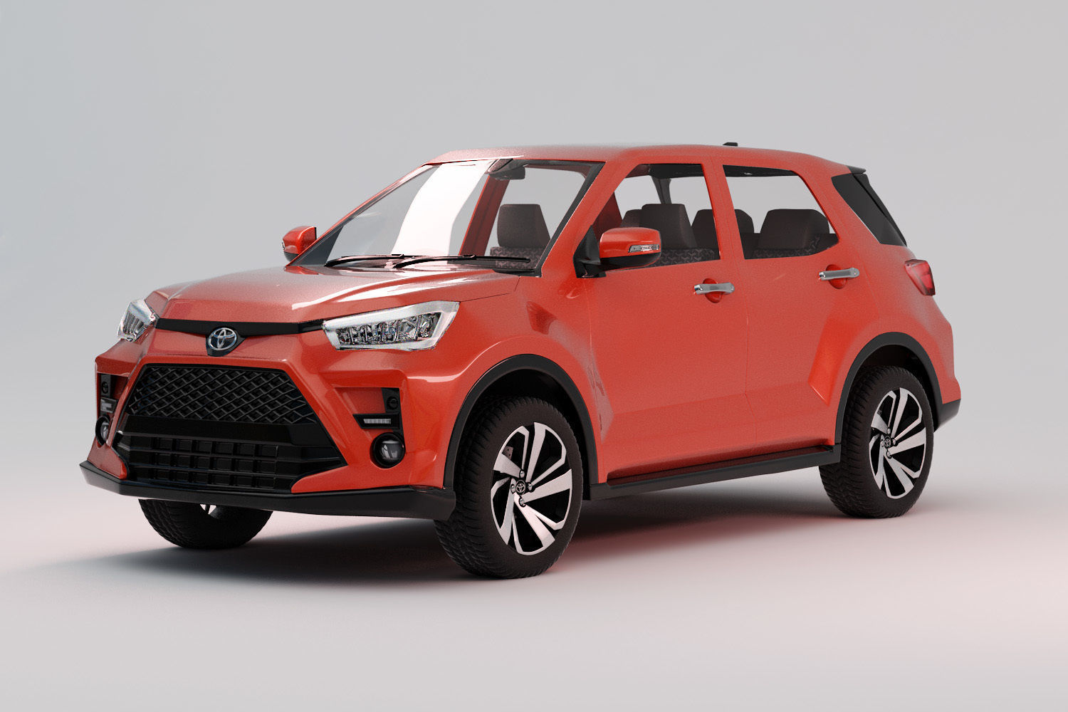 Toyota Raize  with interior  3D model_12