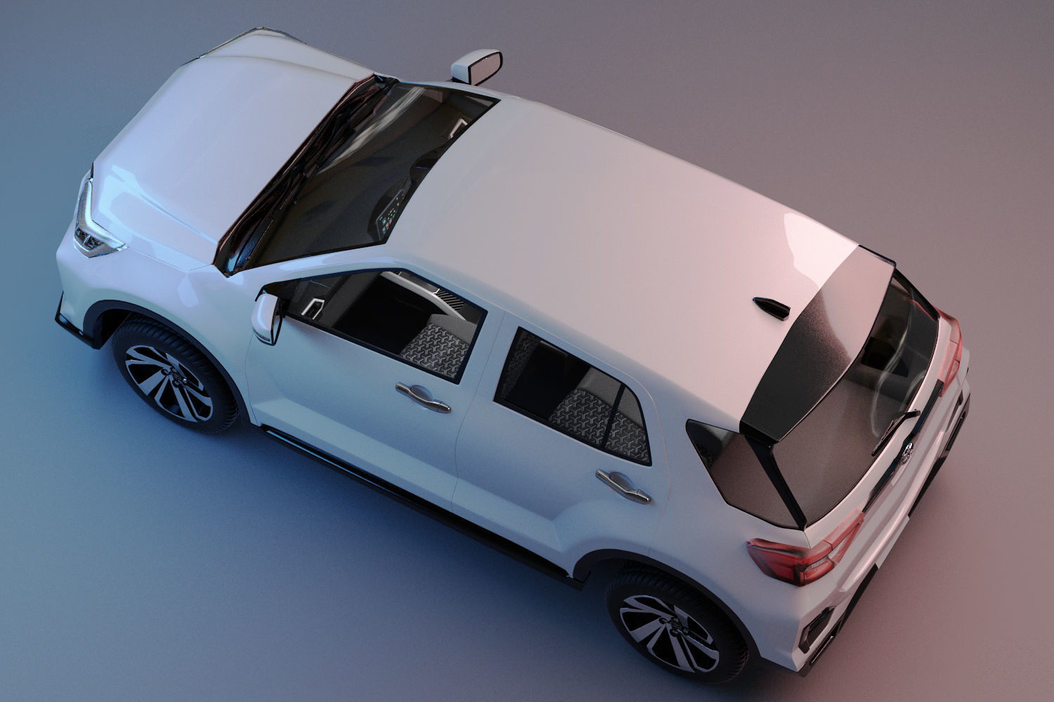 Toyota Raize  with interior  3D model_9