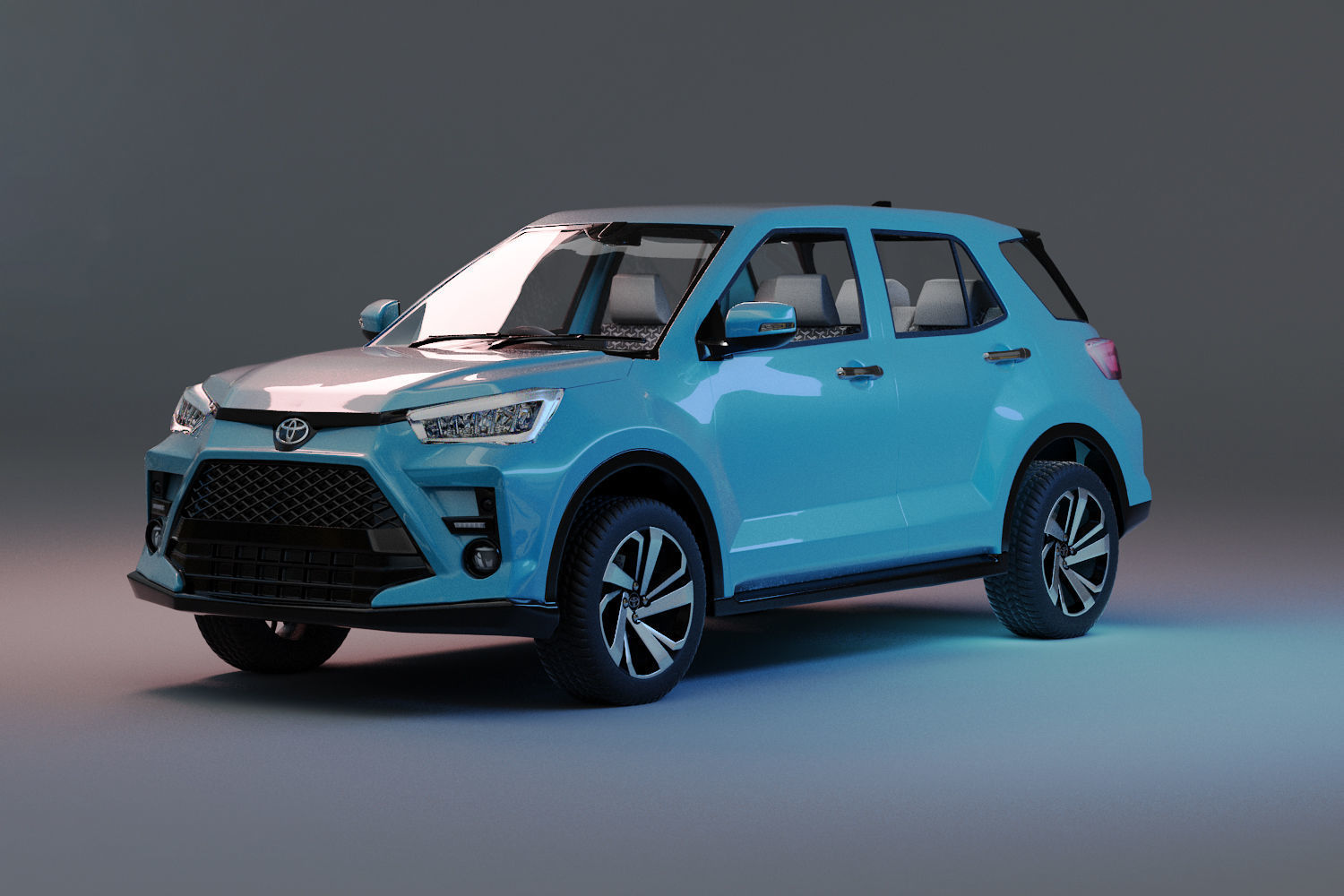 Toyota Raize  with interior  3D model_15