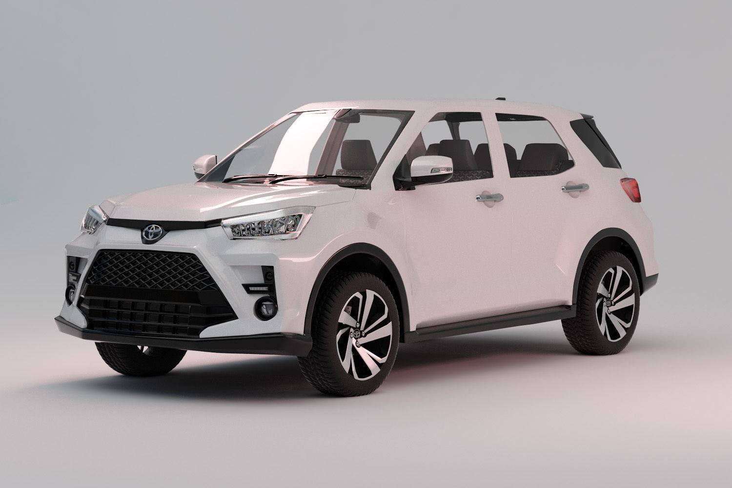 Toyota Raize  with interior  3D model_14