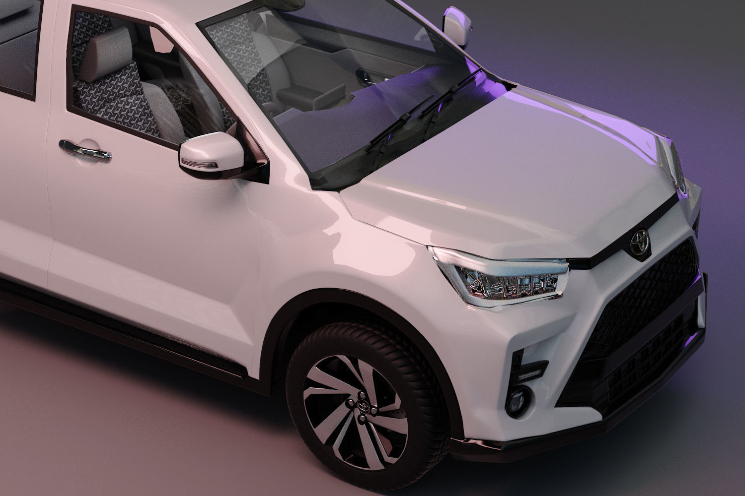 Toyota Raize  with interior  3D model_5