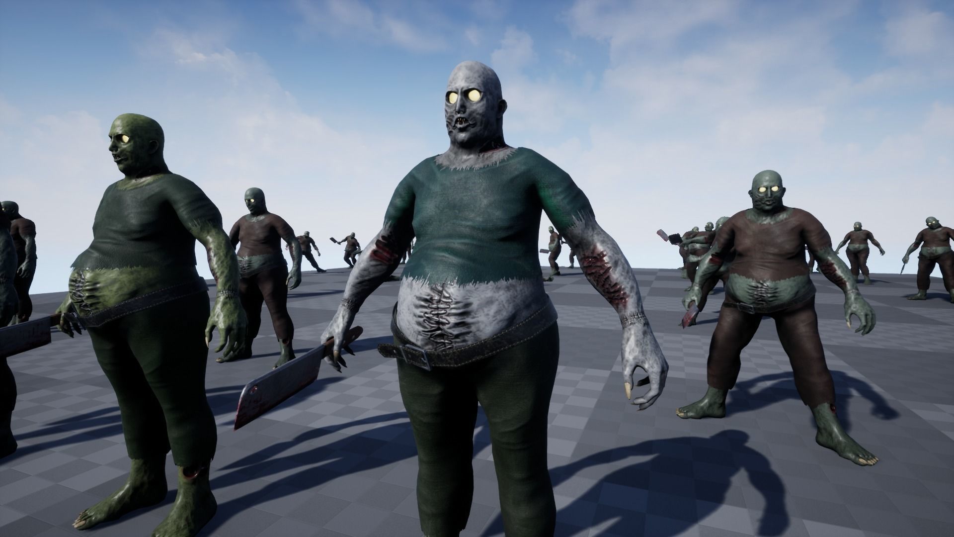 Fat Zombie Low-poly 3D model_24