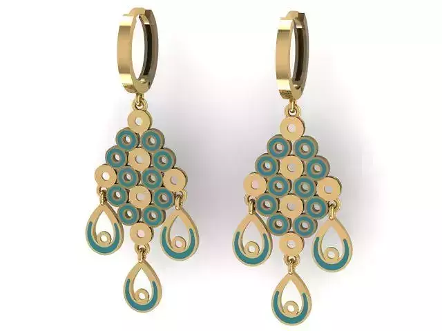 Women Enamel  Earring