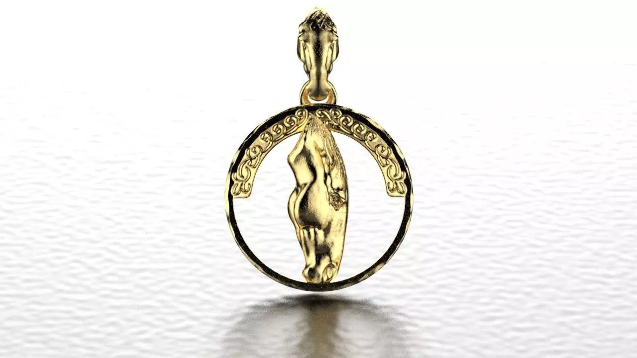 Horse Pendant 3d model for 3d printing 3D print model