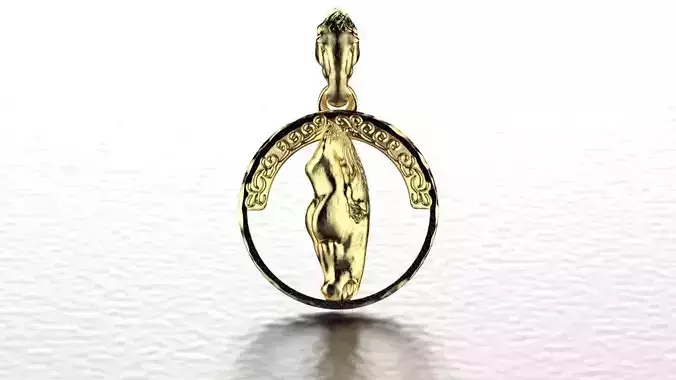 Horse Pendant 3d model for 3d printing 