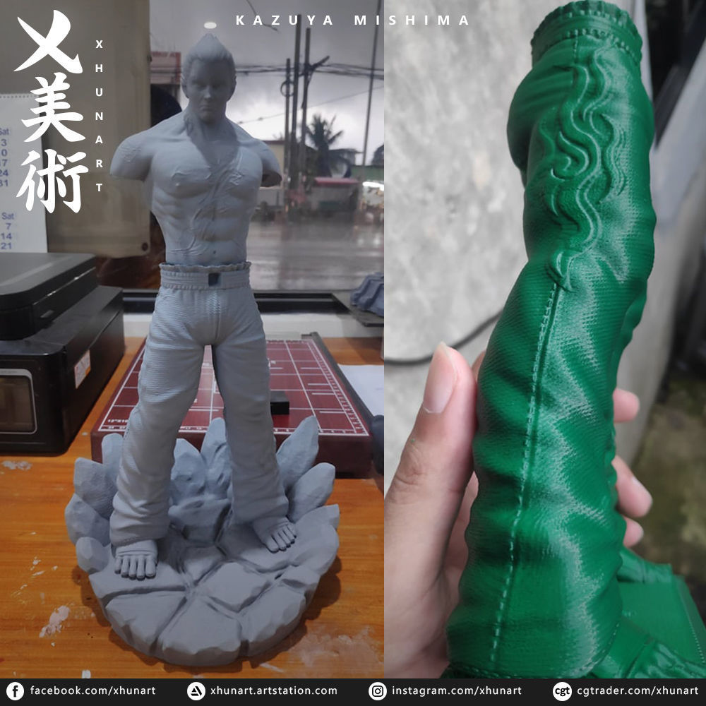 Kazuya Mishima STL 3D print model_16