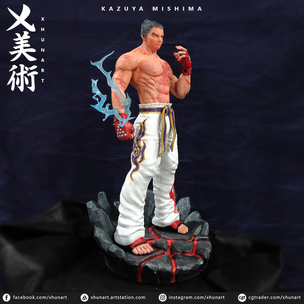 Kazuya Mishima STL 3D print model_12