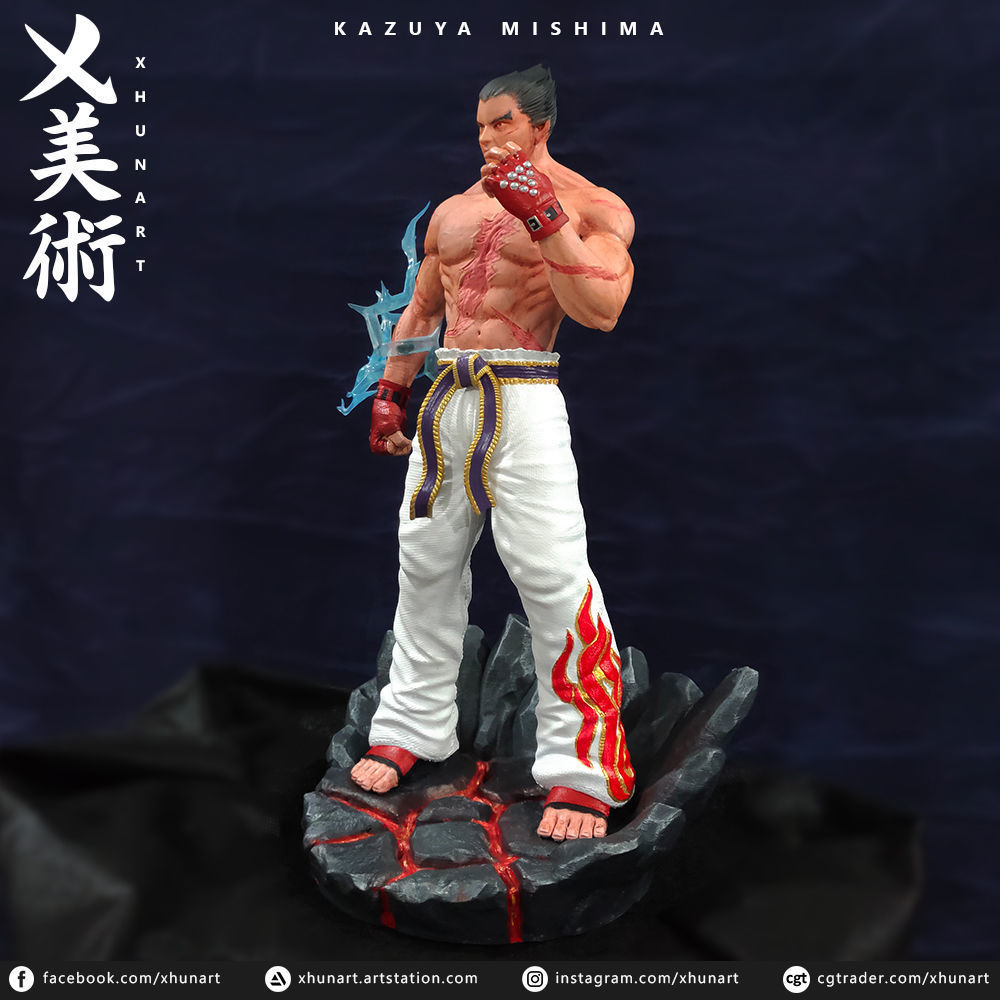 Kazuya Mishima STL 3D print model_11