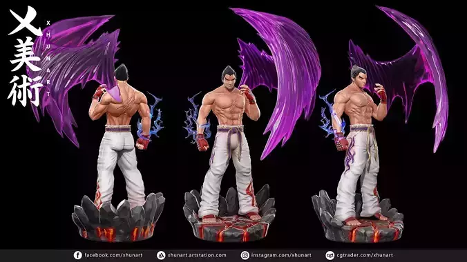 Kazuya Mishima STL 3D print model