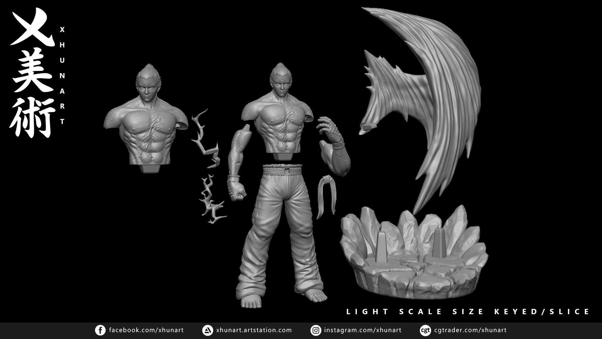 Kazuya Mishima STL 3D print model_8
