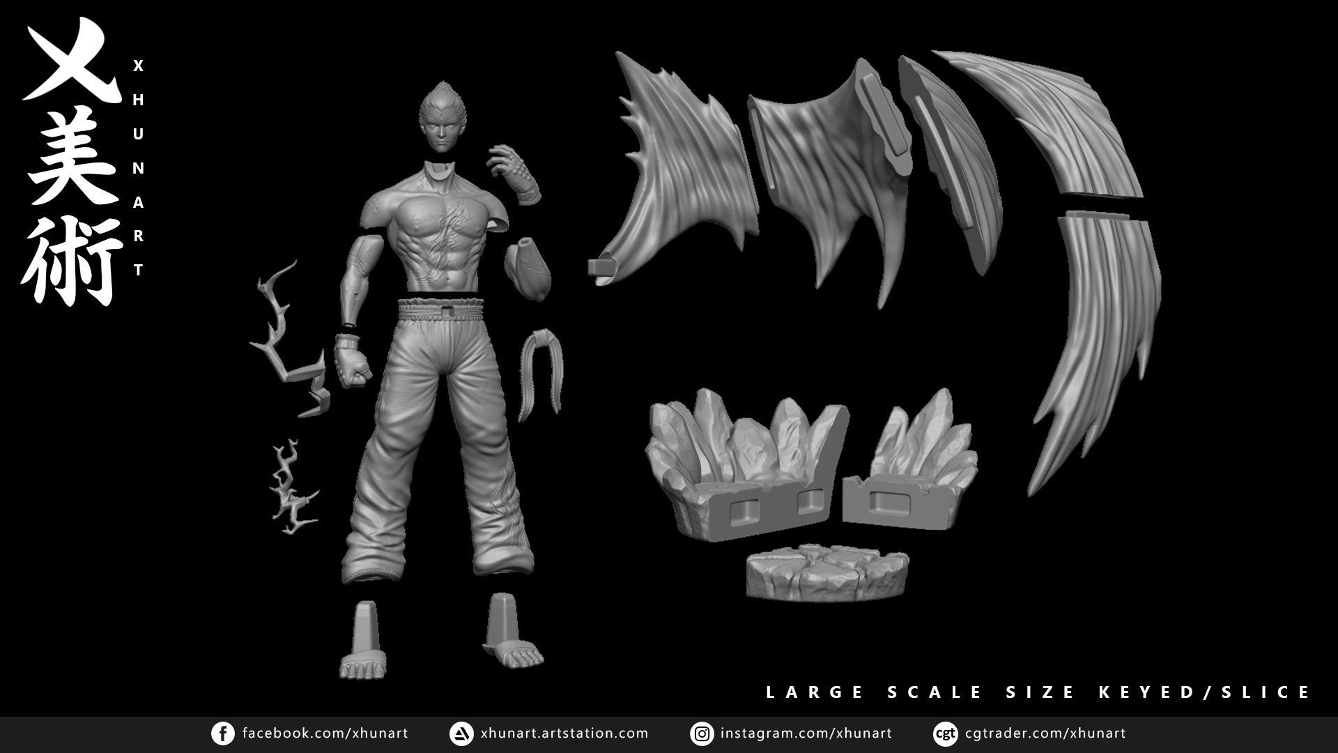 Kazuya Mishima STL 3D print model_9