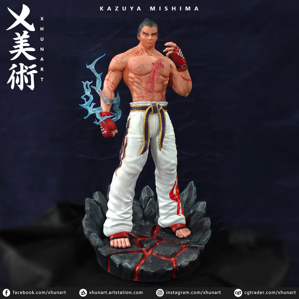Kazuya Mishima STL 3D print model_10