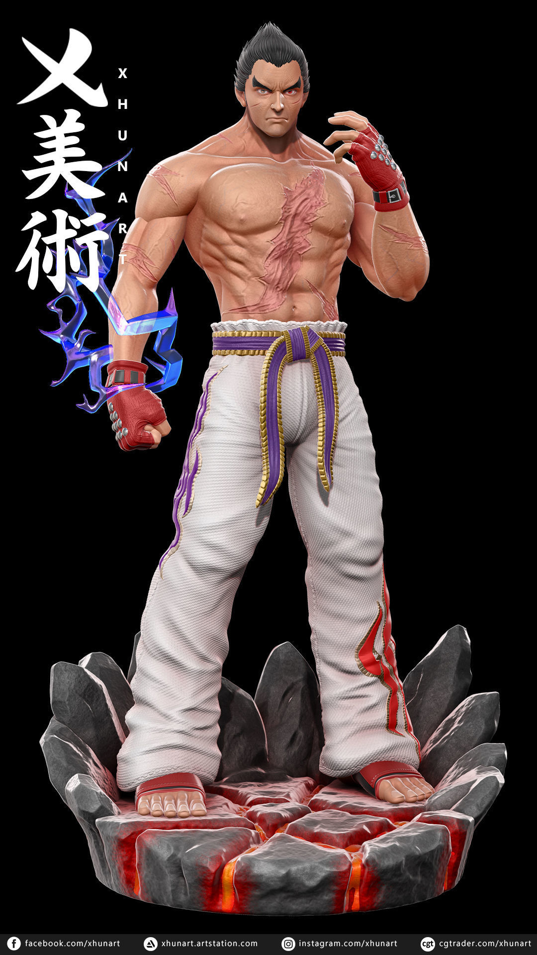 Kazuya Mishima STL 3D print model_3