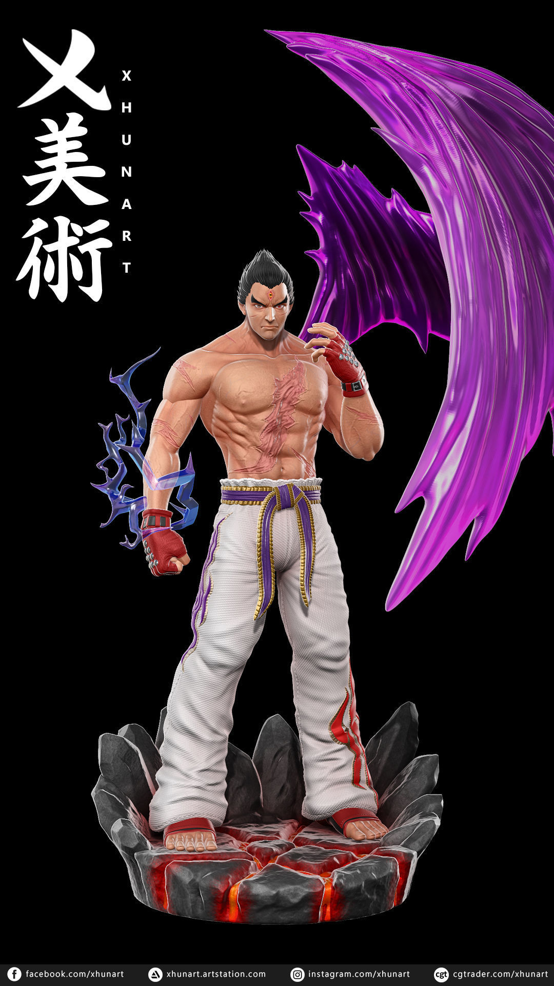 Kazuya Mishima STL 3D print model_1