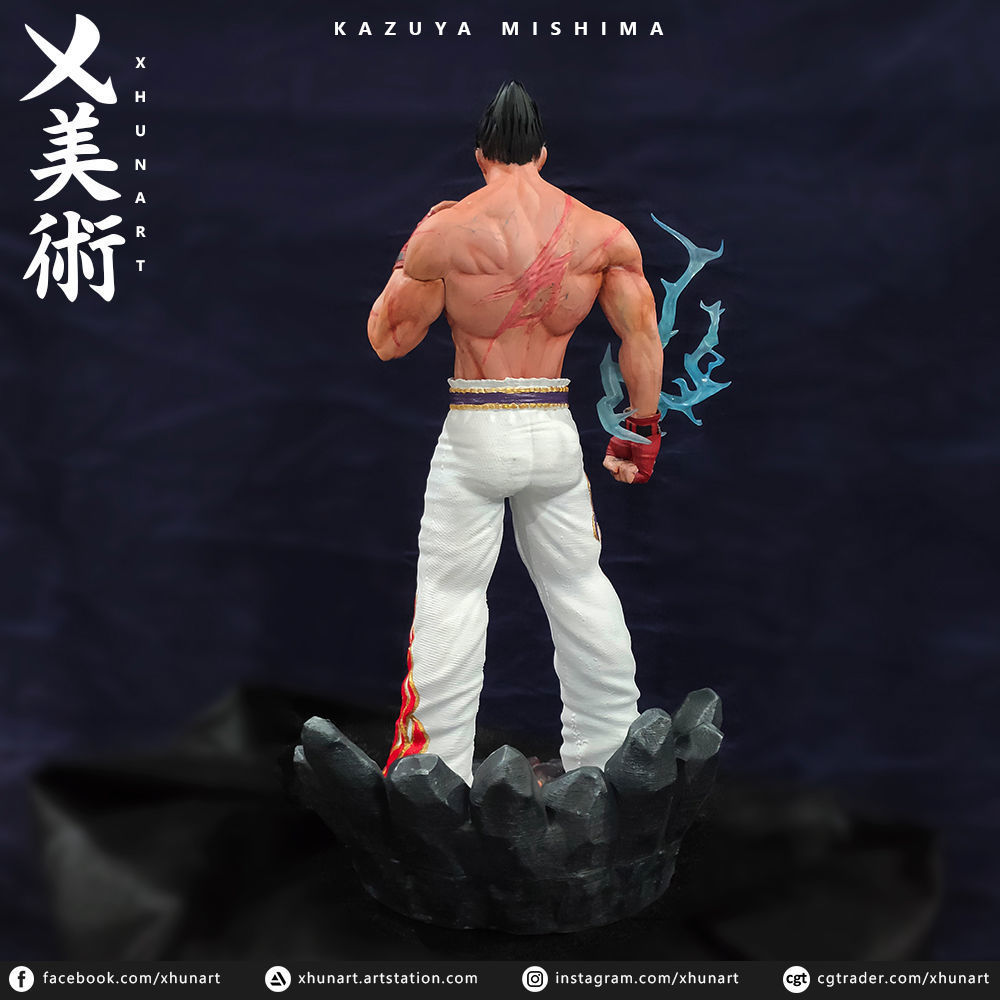 Kazuya Mishima STL 3D print model_13