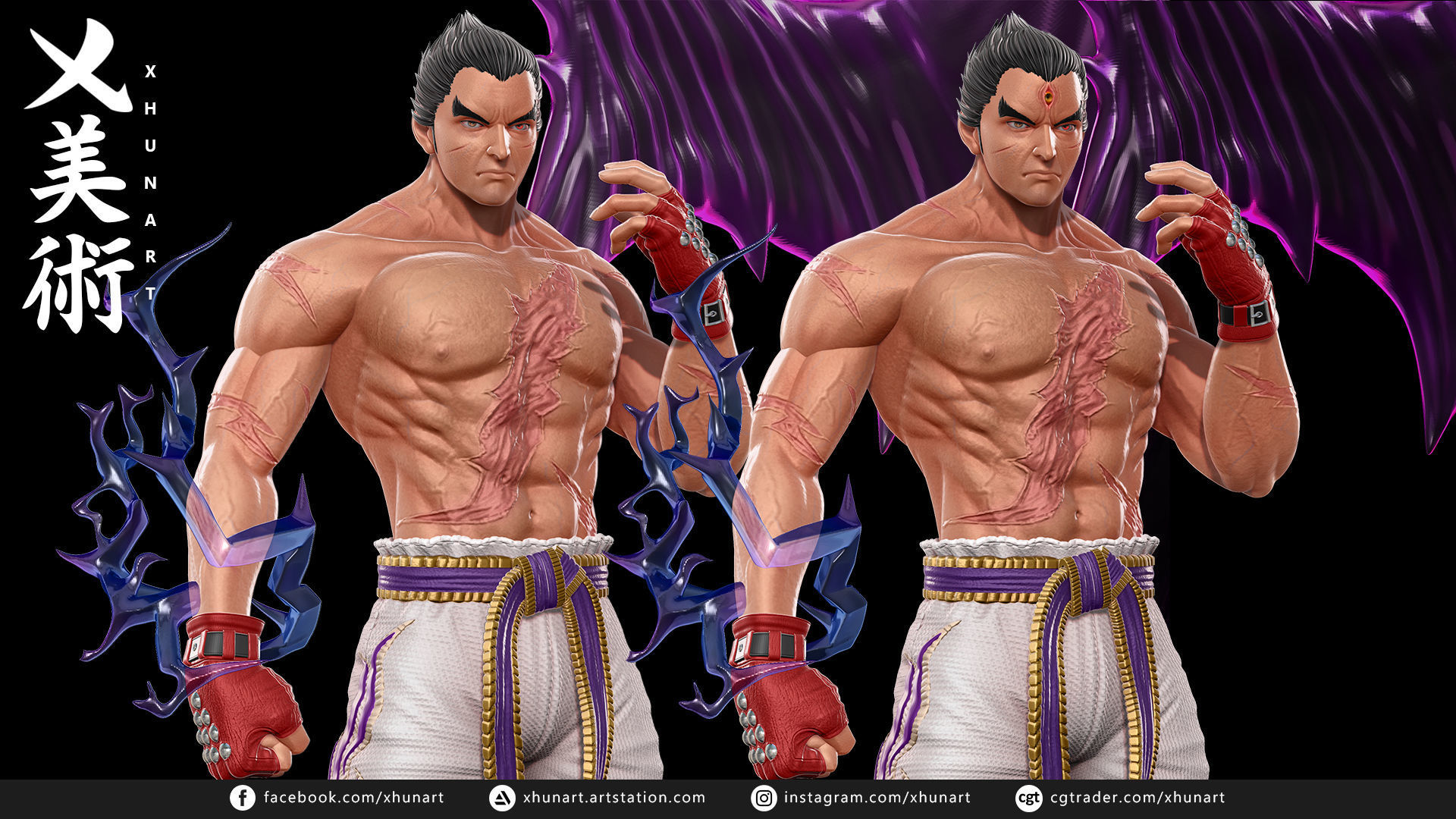 Kazuya Mishima STL 3D print model_4