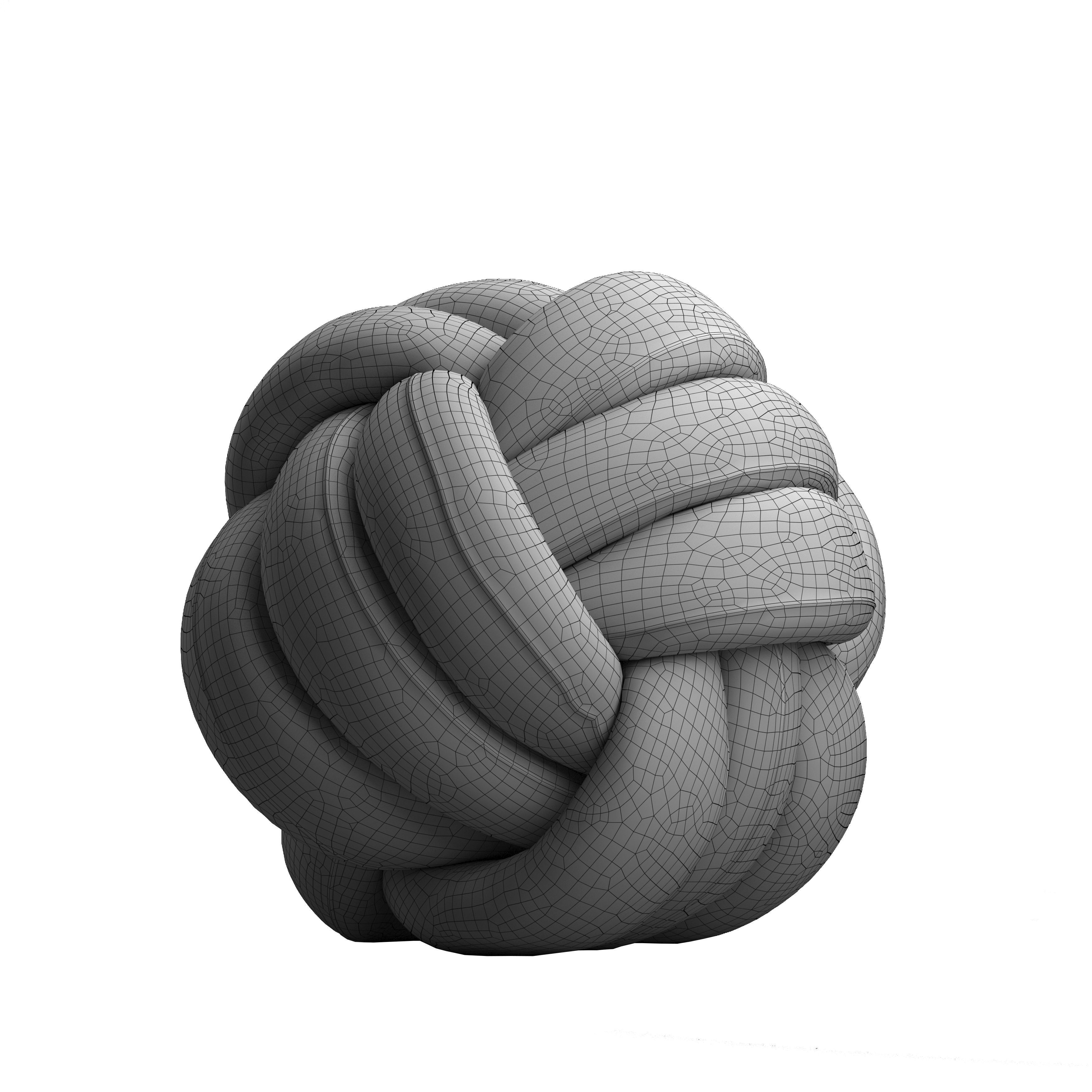 pillows SOFT REST KNOT PILLOW WITH PILLOW CORE CUSHION 3D model_4
