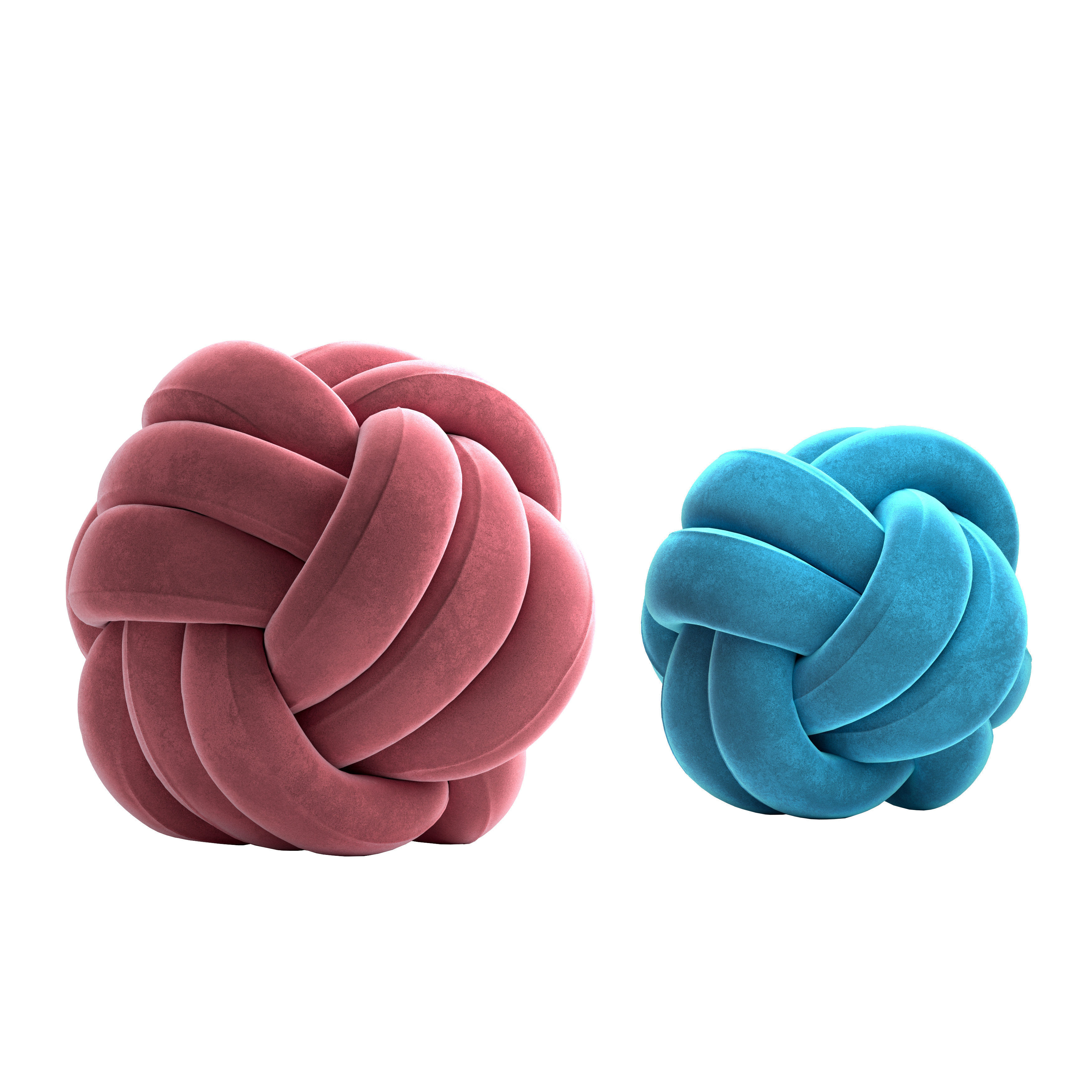 pillows SOFT REST KNOT PILLOW WITH PILLOW CORE CUSHION 3D model_1