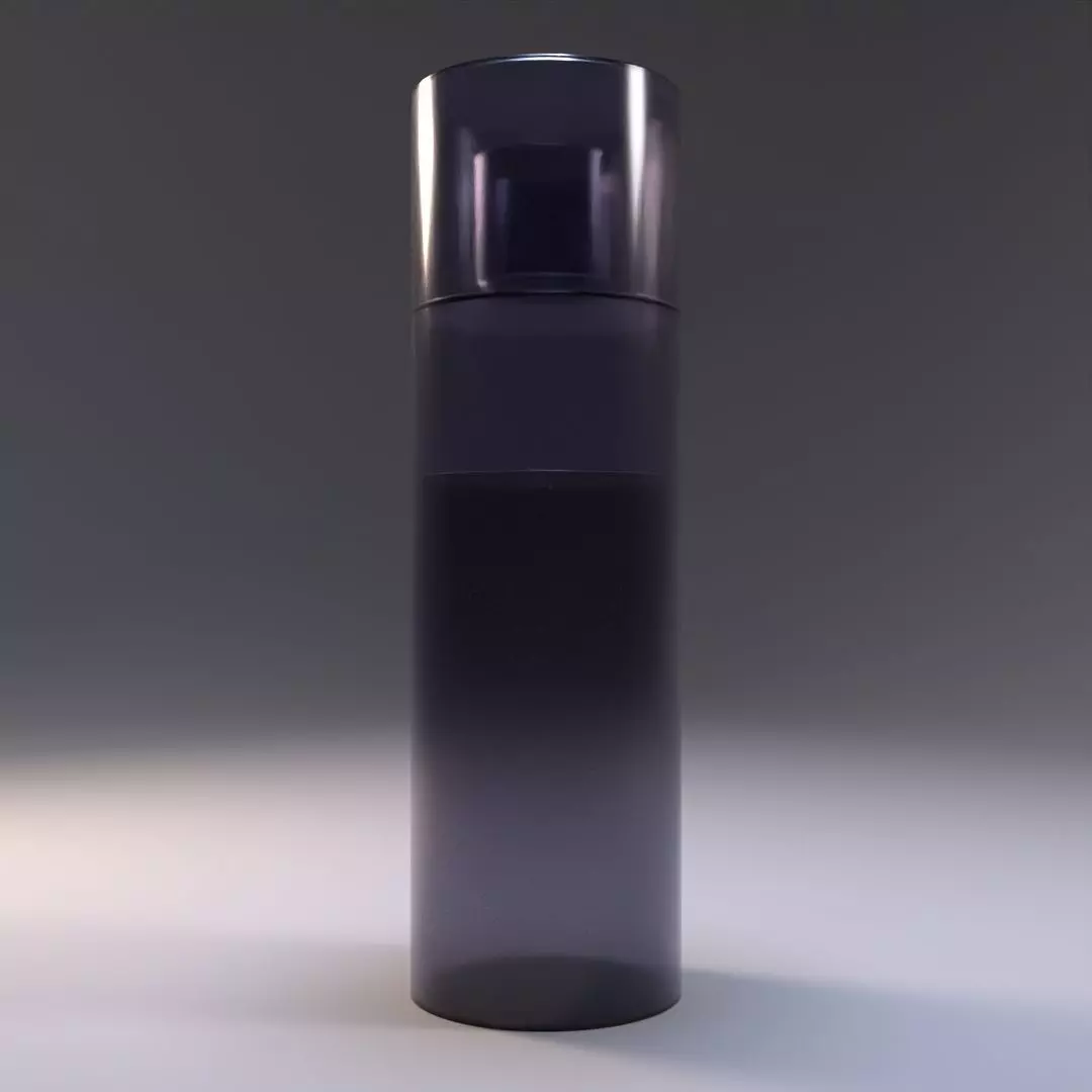 water bottle Free low-poly 3D model_0