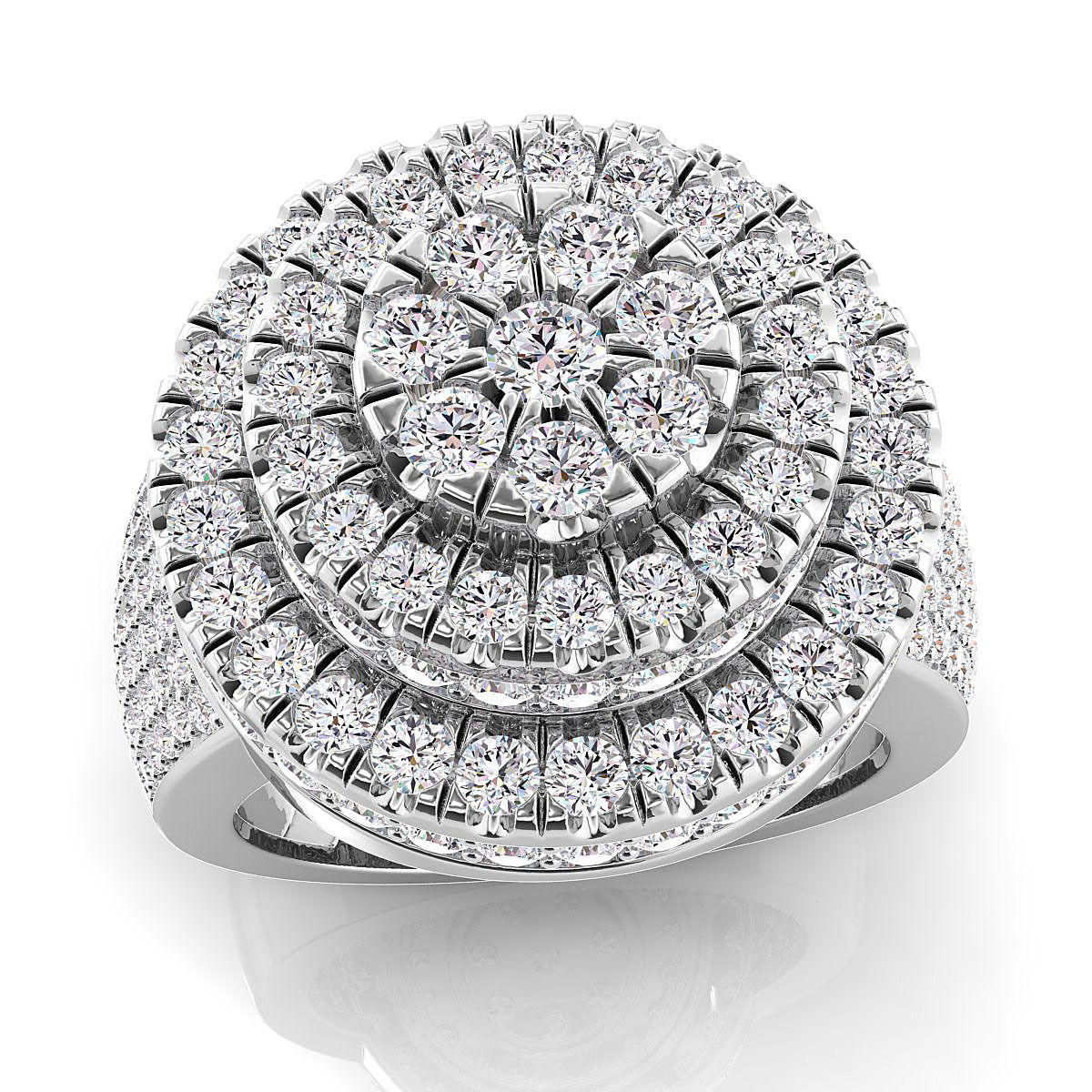 BIG HALO MENS RING 3D print model_7