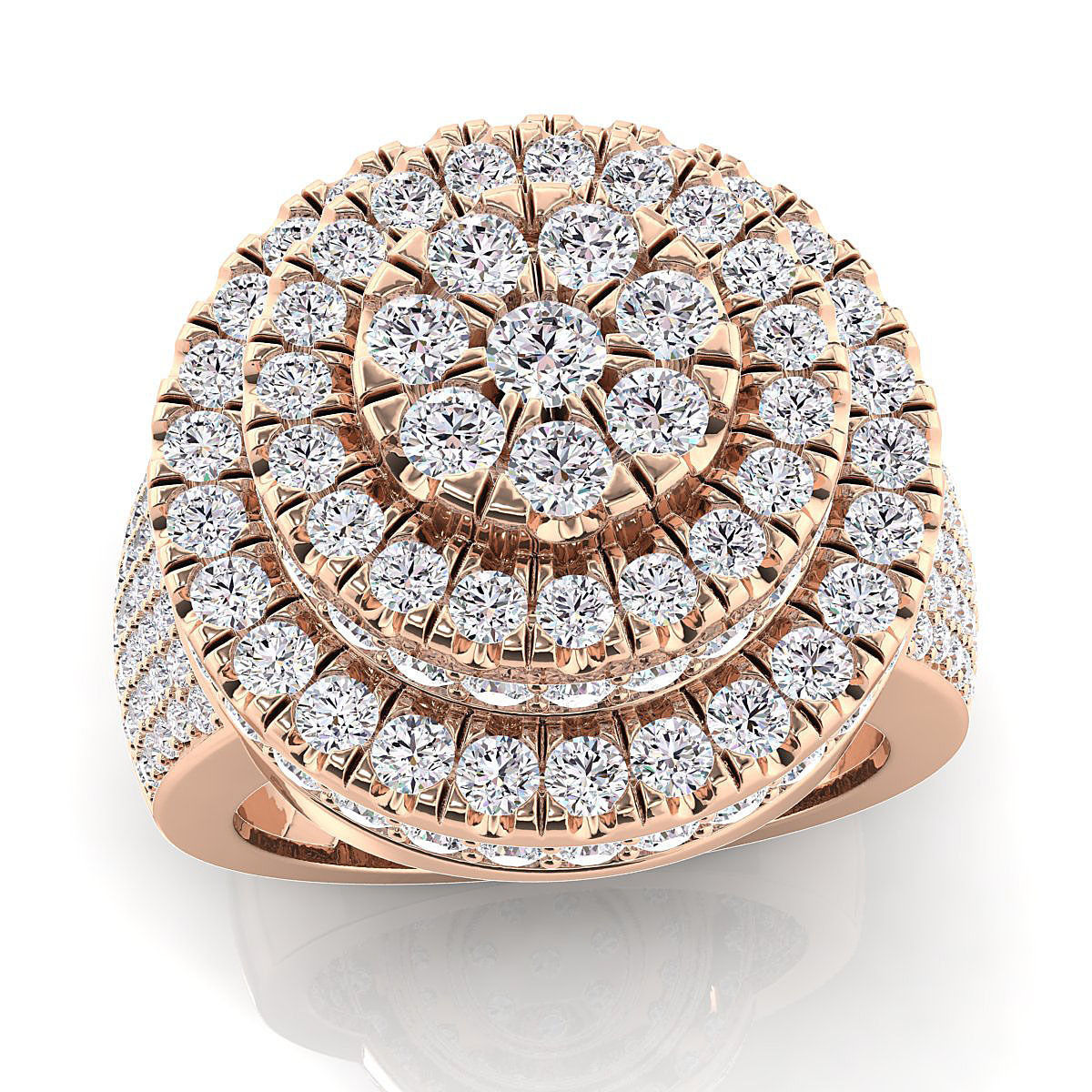 BIG HALO MENS RING 3D print model_4