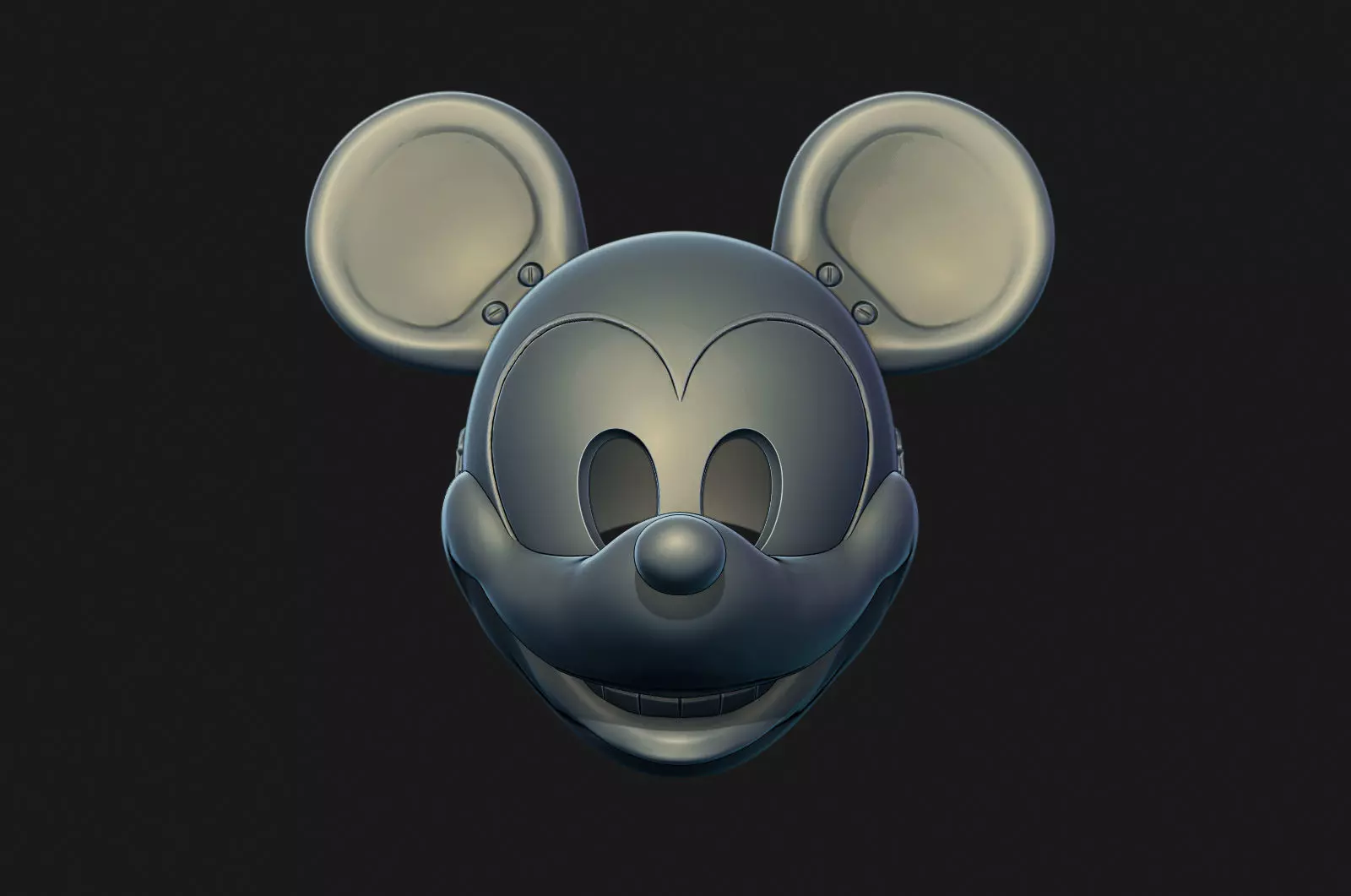 Mickey Mouse mask headgear 3D print model_0