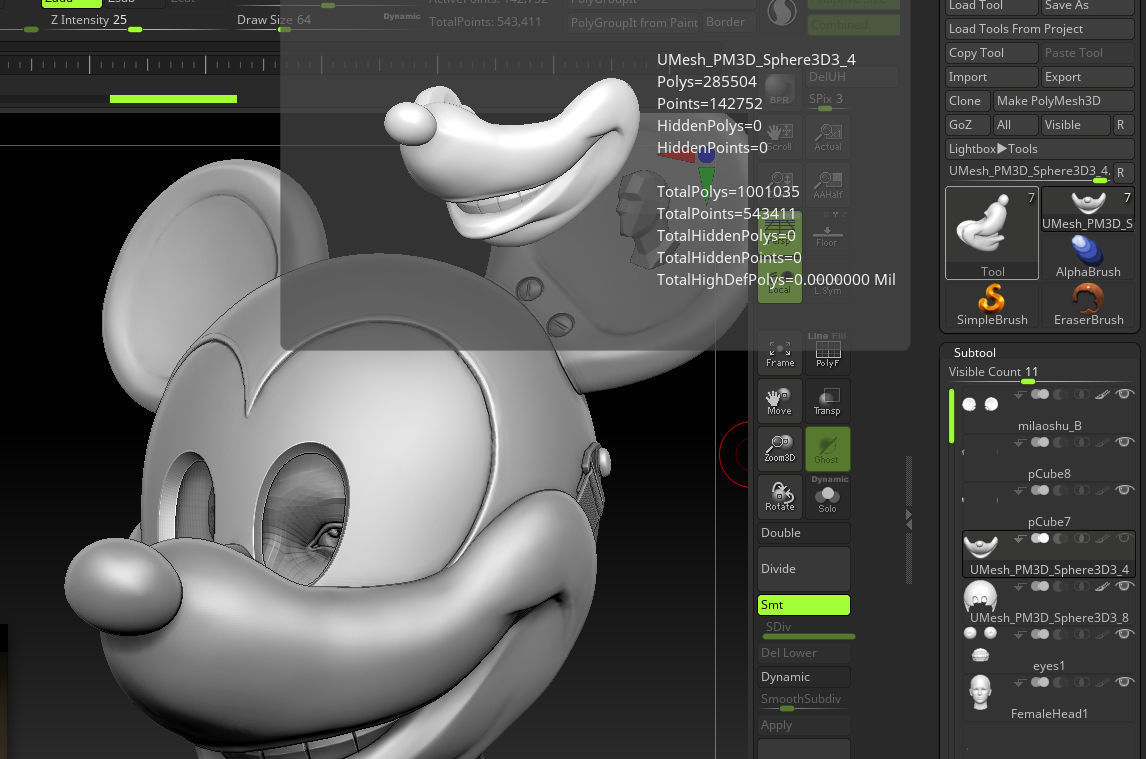 Mickey Mouse mask headgear 3D print model_10