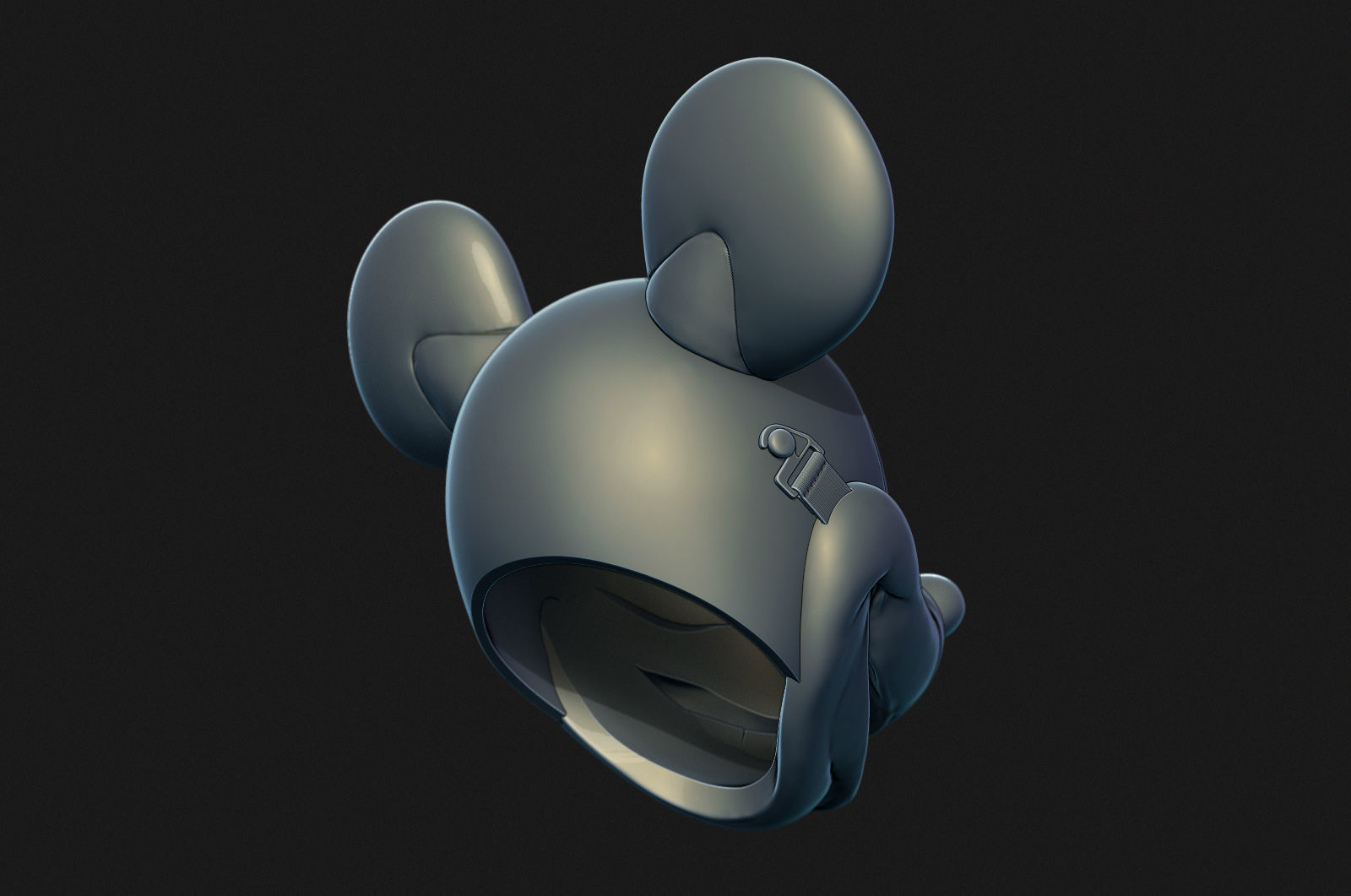 Mickey Mouse mask headgear 3D print model_5
