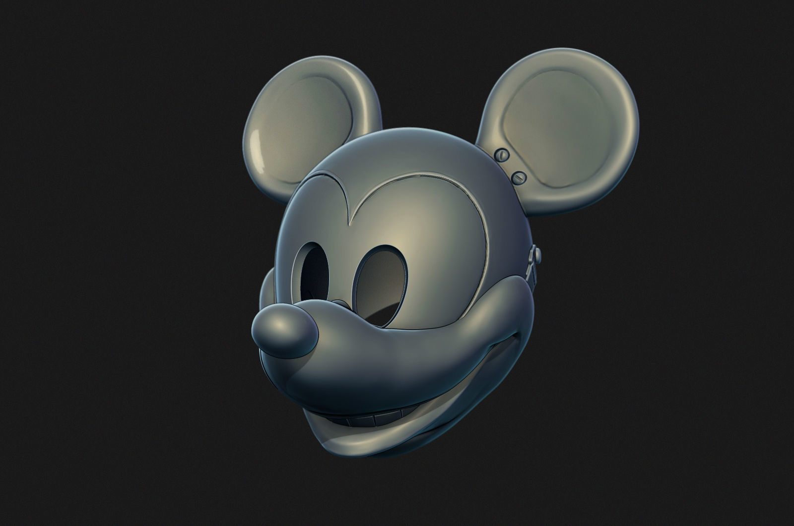 Mickey Mouse mask headgear 3D print model_6