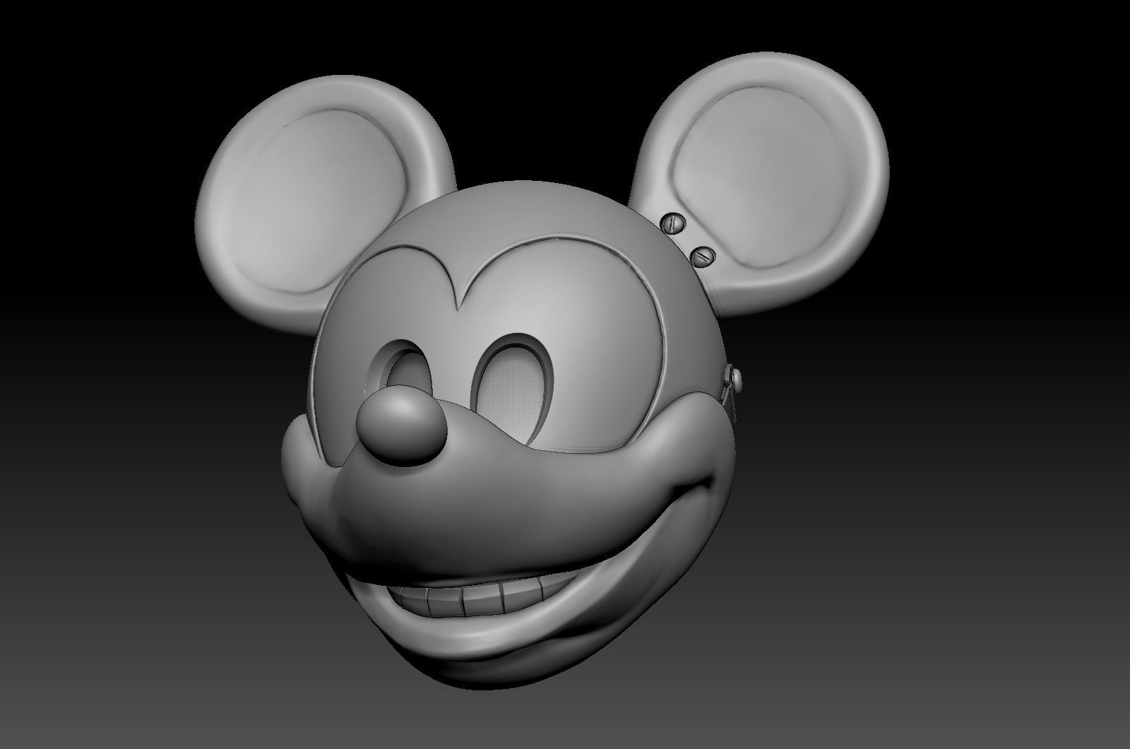 Mickey Mouse mask headgear 3D print model_17