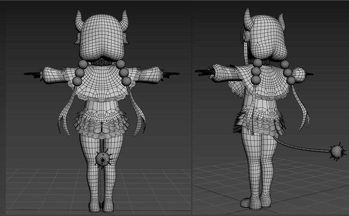 Kanna VRChat SDK3 3D model_4