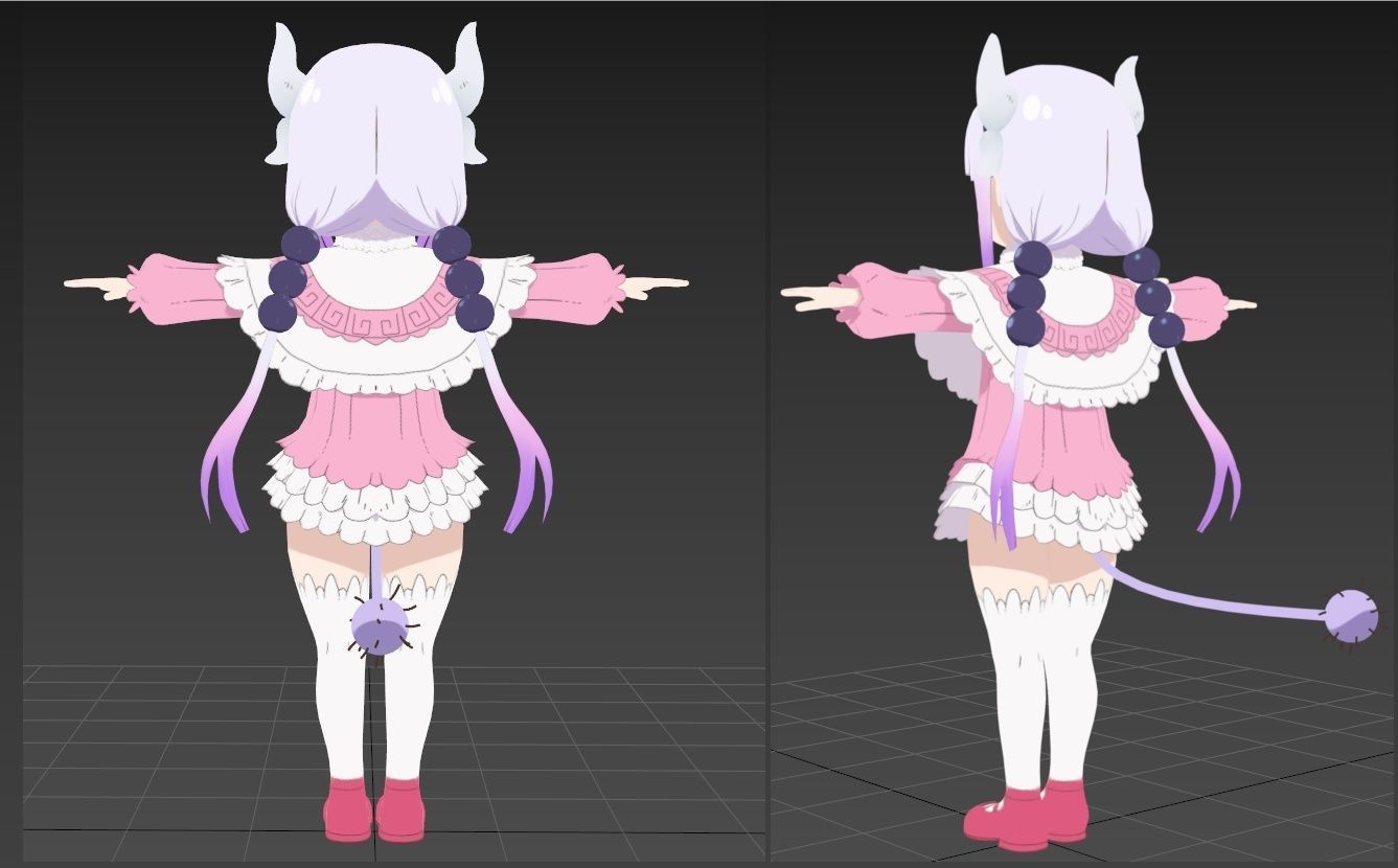 Kanna VRChat SDK3 3D model_2