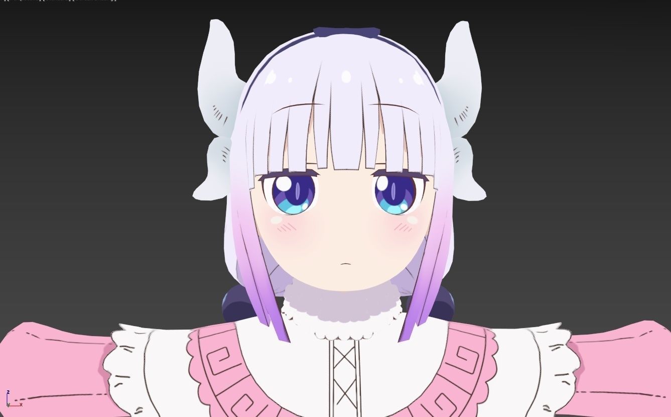 Kanna VRChat SDK3 3D model_6