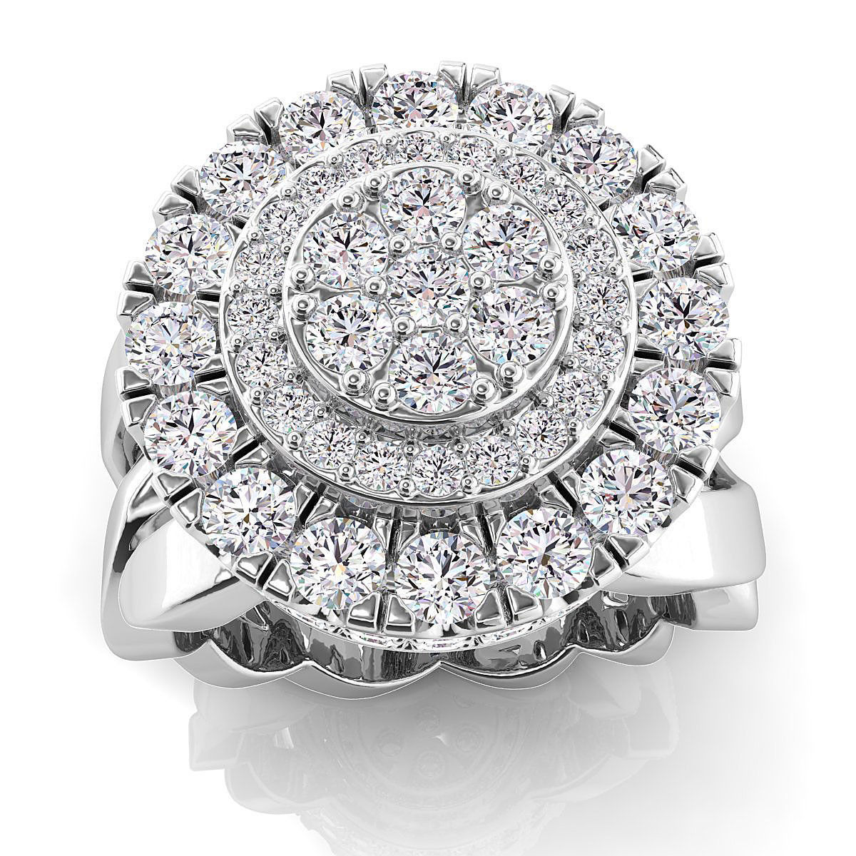 BIG HALO MENS RING 3D print model_7