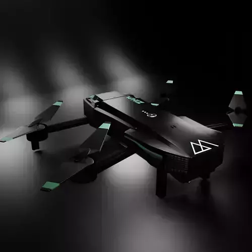 Drone quadcopter with gimbal